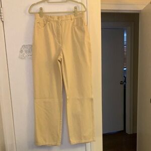 St. John Sport pale yellow pants